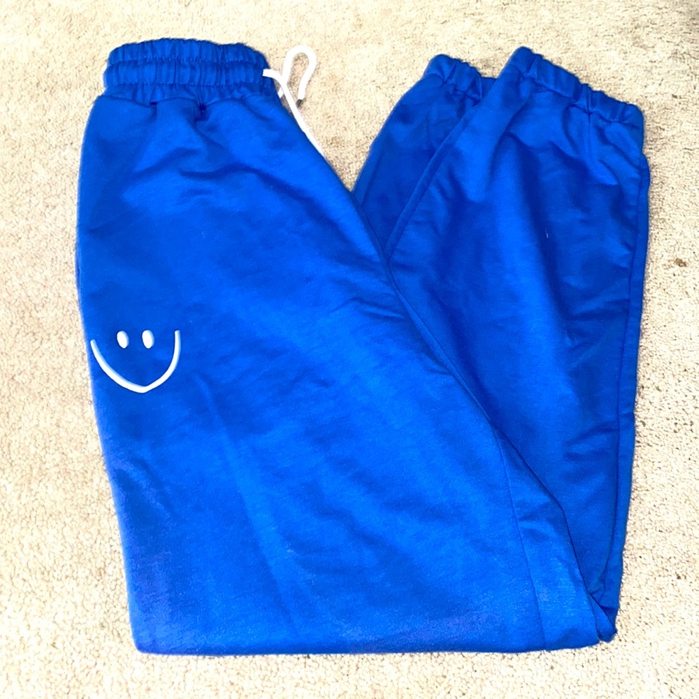 Royal blue sweatpants